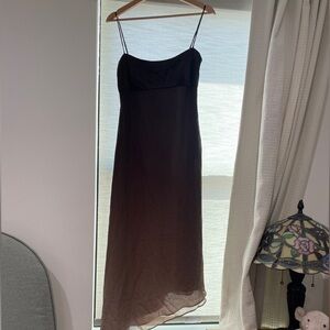 Flowy Brown Maxi Dress - Laundry By Shelli Segal